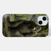 Grosser Bigfoot sitzend im Wald Case-Mate iPhone Hülle (Rückseite (Horizontal))