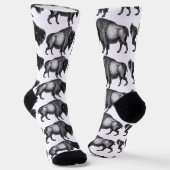 Großer Bison Büffel Thunder_Cove Socken (Gewinkelt)