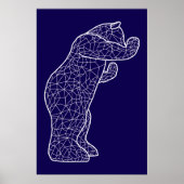 Großer Blaue Bär Poster (Vorne)