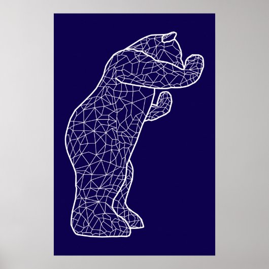 Großer Blaue Bär Poster (Vorne)