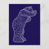 Großer Blaue Bär Postkarte (Vorderseite)
