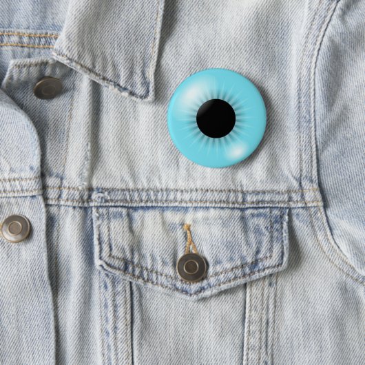 Großer blauer Augapfel Button (Beispiel)