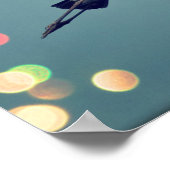 Großer Blauer Heron im Flug Poster (Ecke)