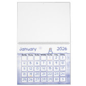 Grosser blauer Kalender für Kinderferien (Jan 2026)