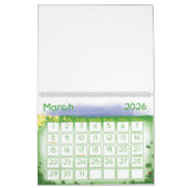 Grosser blauer Kalender für Kinderferien (Mär 2026)