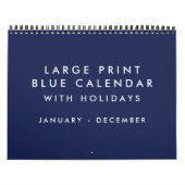 Großer blauer Kalender für Printwerbung mit Feiert (Titelbild)