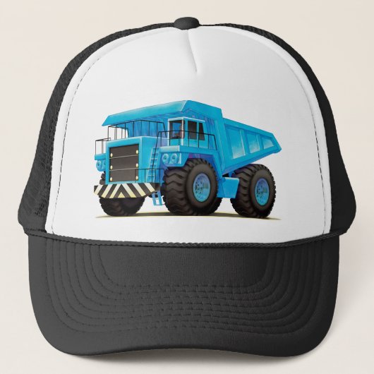 Großer blauer Kipper Truckerkappe (Vorderseite)