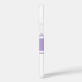 Grosser blauer Skriptname, Lavenderstreifen auf We Case-Mate iPhone Hülle (Rückseite / Links)