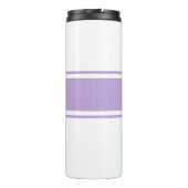 Grosser blauer Skriptname, Lavenderstreifen auf We Thermosbecher (Rückseite)