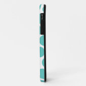 Großer blauer Tupfen Case-Mate iPhone Hülle (Hinten/Links)
