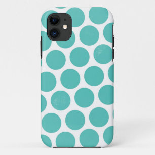 Großer blauer Tupfen iPhone 11 Hülle