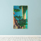 Grosser Blick auf den Bärensee im Rim o' The World Leinwanddruck (Insitu (Holzboden))