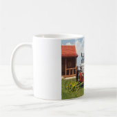 Großer Block-Rasenmäher Kaffeetasse (Links)