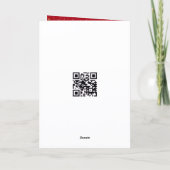 Großer Bock mit leuchtendem Weihnachtskranz Karte (Rückseite)