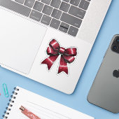 großer Bogen Aufkleber (Laptop mit iPhone)