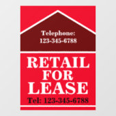 GROSSER BOLD-EINTRAG FÜR BEIHILFSZEICHEN Real Anwe Fensteraufkleber (Blatt)