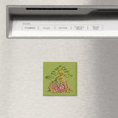 Großer Bonzaï in seiner zerbrochenen Vase Magnet (In Situ (Geschirrspüler))