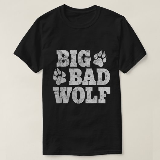 Großer Böser Wolf Kostüm Lustiger Halloween Pullov T-Shirt (Design vorne)