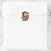 Großer Böser Wolf Runder Aufkleber (Tasche)