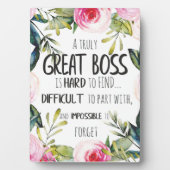 Großer Boss Dankeschön an die Mitarbeiter Fotoplatte (Vorderseite)