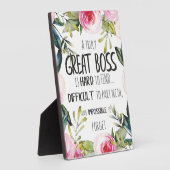 Großer Boss Dankeschön an die Mitarbeiter Fotoplatte (Seite)