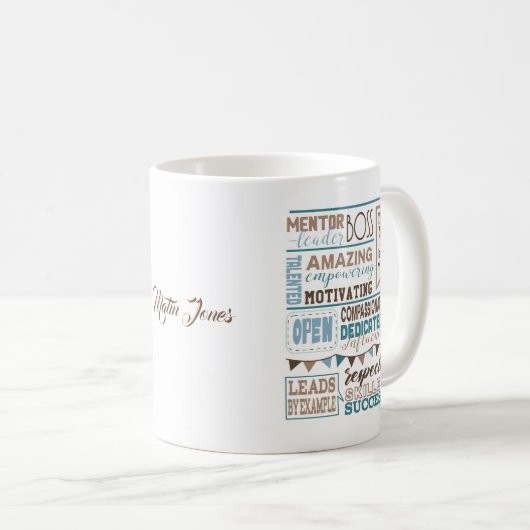 Großer Boss-Tasse-Geschenk Kaffeetasse (VorderseiteRechts)