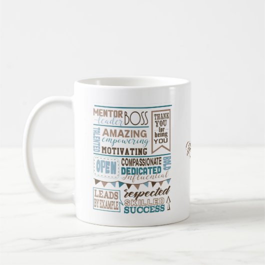 Großer Boss-Tasse-Geschenk Kaffeetasse (Links)