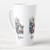 Großer Boss Winter Pinguin Design Milchtasse (Linke Ecke)