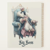 Großer Boss Winter Pinguin Design Planer (Rückseite)