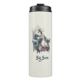 Großer Boss Winter Pinguin Design Thermosbecher