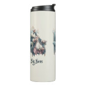 Großer Boss Winter Pinguin Design Thermosbecher (Nach links gedreht)