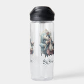 Großer Boss Winter Pinguin Design Trinkflasche (Rückseite)