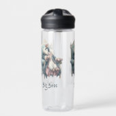 Großer Boss Winter Pinguin Design Trinkflasche (Vorderseite)