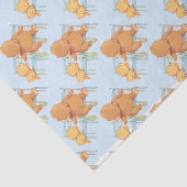 Großer Braunbär hilft wenig gelber Bär Seidenpapier (Ausschnitt)