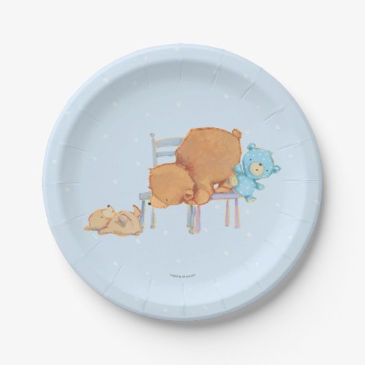 Großer Braunbär, Kaliko u. schlaffe Stühle des Pappteller (Vorderseite)