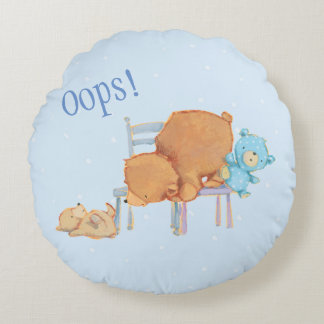 Großer Braunbär, Kaliko u. schlaffe Stühle des Rundes Kissen