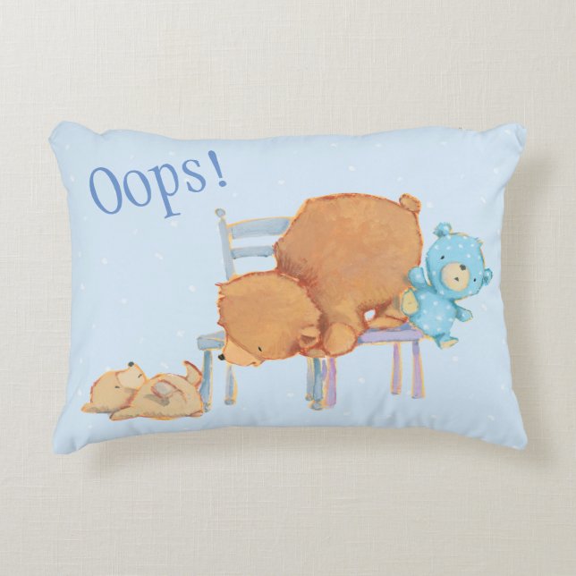 Großer Braunbär, Kaliko u. schlaffe Stühle des Zierkissen (Vorderseite)