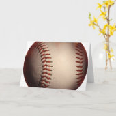 Großer brennender Baseball Karte (Gelbe Blume)