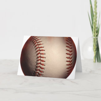 Großer brennender Baseball Karte