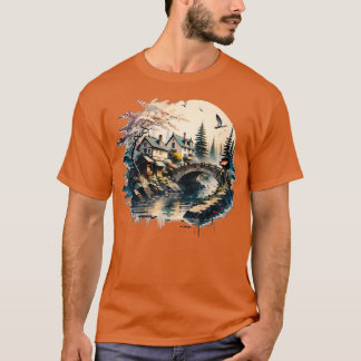 Großer Bridge-Stil T-Shirt