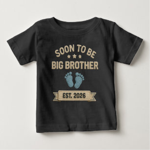 großer Bruder Ankündigung Kleidung 2026 Baby T-shirt