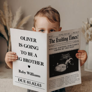 Großer-Bruder-Ankündigung Zeitung Falz  Poster
