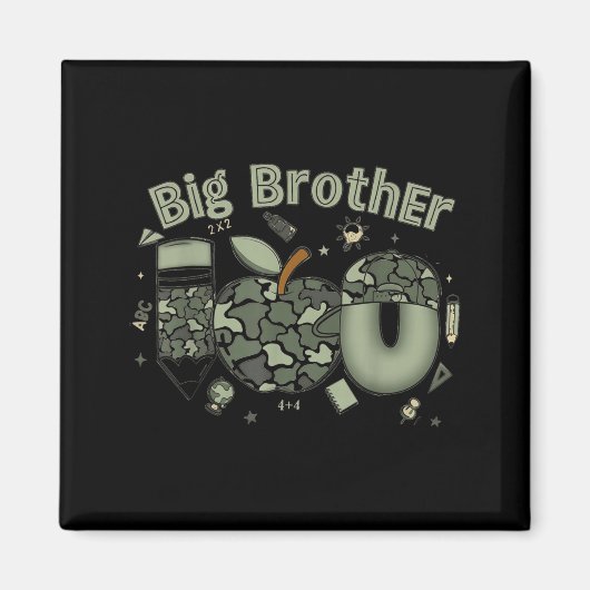 Großer Bruder Baby Bruder Junge Mutterschaft Junge Magnet (Vorne)