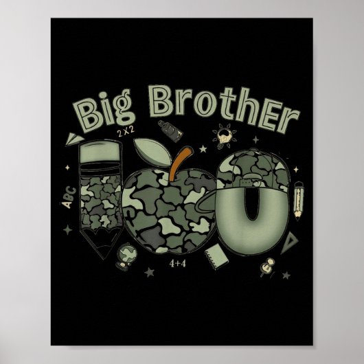 Großer Bruder Baby Bruder Junge Mutterschaft Junge Poster (Vorne)