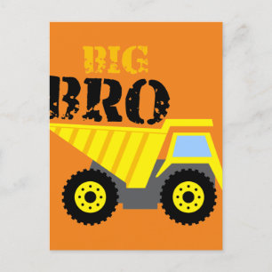 Großer Bruder Bau Gelber Kipper Postkarte