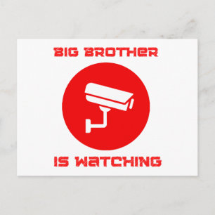 Großer Bruder beobachtet 1984 ingsoc Feiertagspostkarte