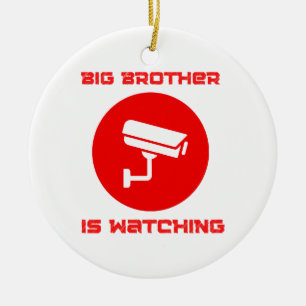 Großer Bruder beobachtet 1984 ingsoc Keramik Ornament