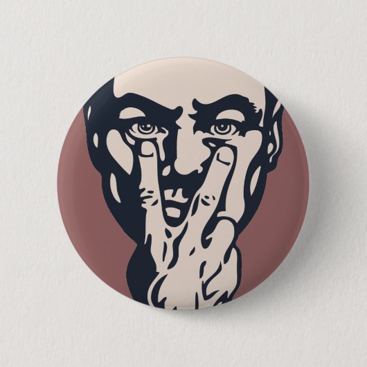 Großer Bruder beobachtet Button (Vorderseite)