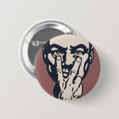 Großer Bruder beobachtet Button (Vorne & Hinten)