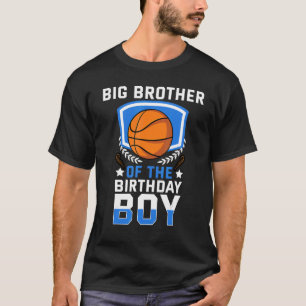 Großer Bruder der Geburtstagsjunge Basketballfamil T-Shirt